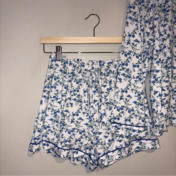 Pink Lily Floral Pajama Set Sz XS - Picture 2 of 6